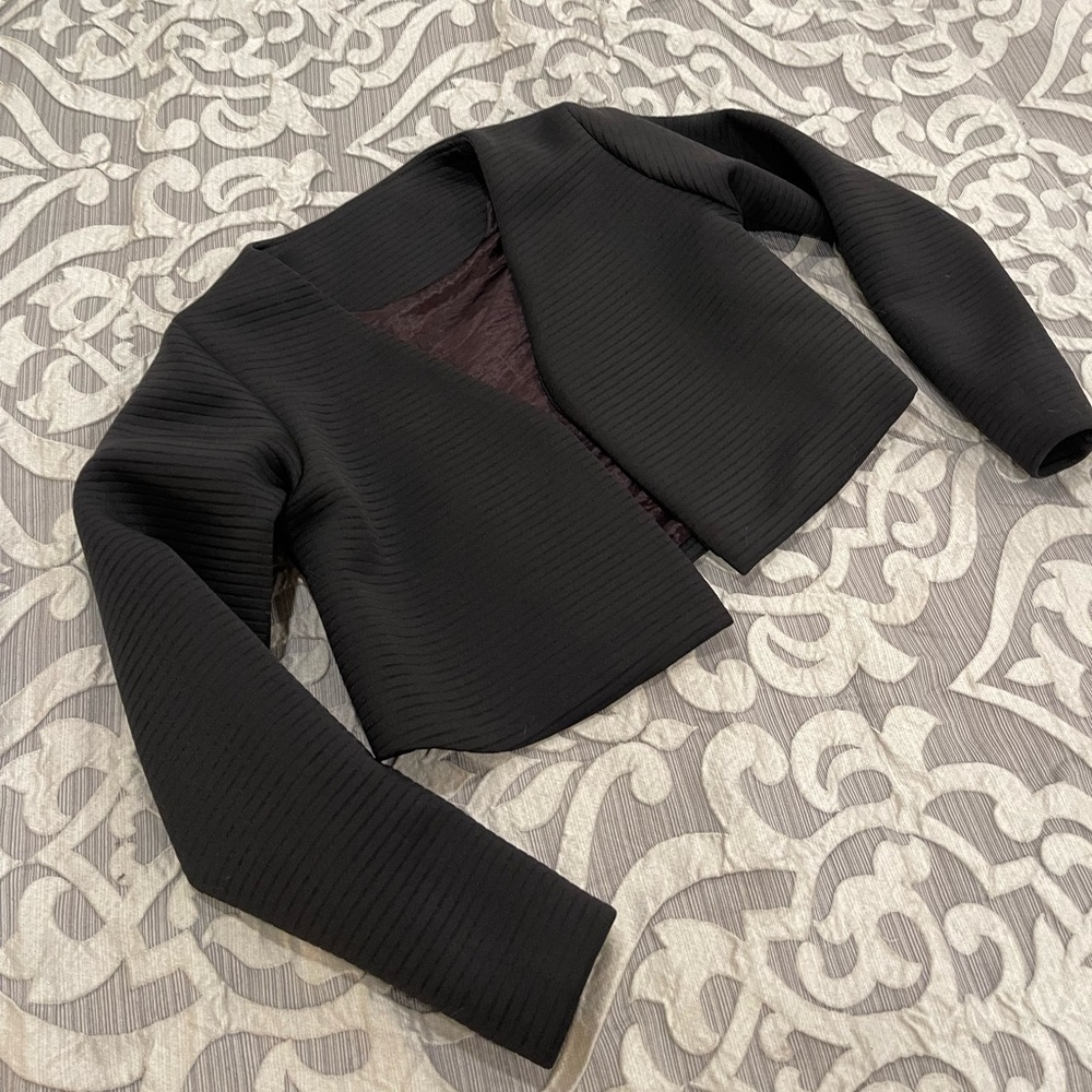 Cropped oversized jacket - Picture 2 of 6